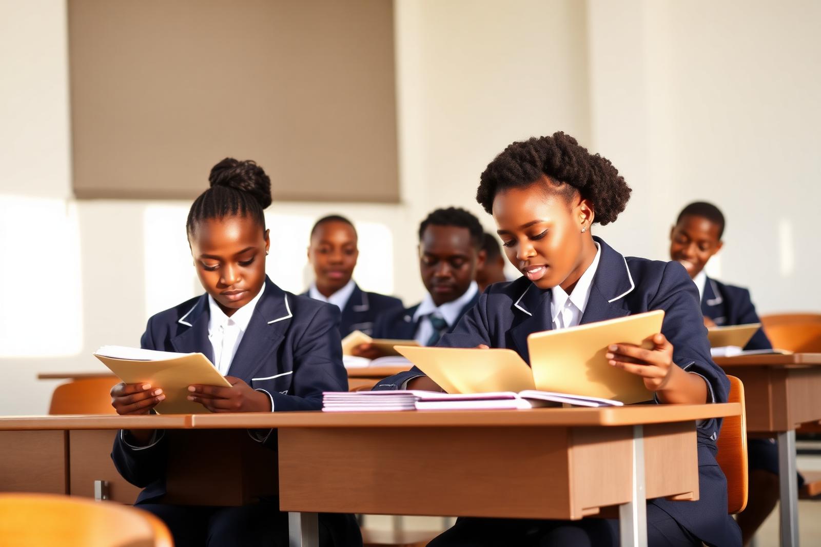 Students learning at Mount Zion